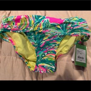 NWT Lilly Pulitzer lagoon sarong bikini bottom